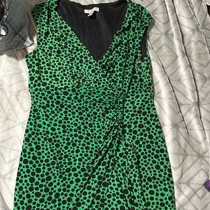 Circle black and green dress